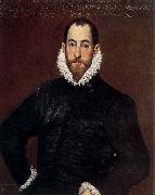 GRECO, El Portrait of a Gentleman from the Casa de Leiva Spain oil painting artist